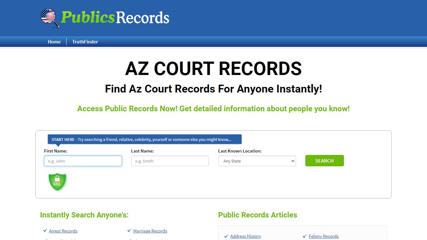 Find AZ Court Records Online